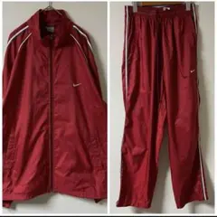 Y2K NIKE（ナイキ）ナイロン トラック セットアップ/レッド