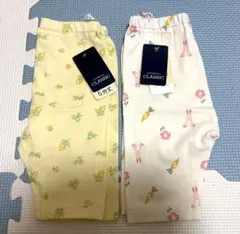 5分丈パンツセット（イエロー・ホワイト）