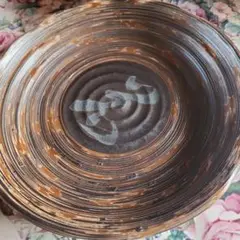 陶器のストライプ模様皿セット