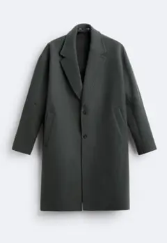 オーバーサイズフィットコート L モスグリーン
