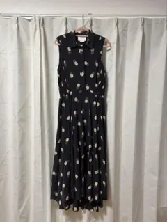 kate spade ノースリーブワンピース パイナップル柄 - メルカリ