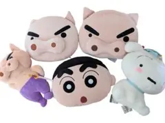 クレヨンしんちゃん　もふぐっとシリーズなど　5点セット