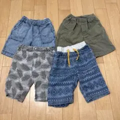 男の子 ハーフパンツ 4枚セット 110-120 ユニクロ　イオン　まとめ売り