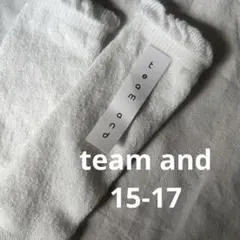 team and M 15-17 キッズ靴下　新品未使用　入園入学　フォーマル