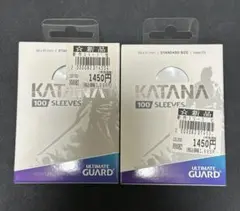 KATANAスリーブ　白　2個セット　レギュラーサイズ