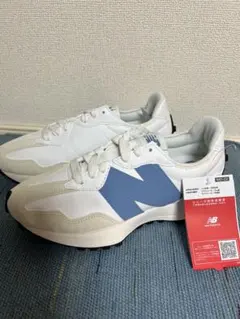 NewBalanceホワイト/ブルー スニーカーU327サイズ25.0新品未使用