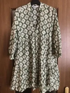 ZARA 新品未使用　プリント　コットン　ワンピース　チュニック