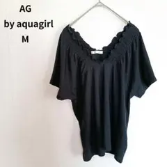 AG by aquagirl Mサイズ ブラック シャーリング 半袖トップスのサムネイル