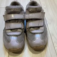 ASICS 紫 スニーカー ベルクロ