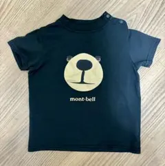 mont-bell クマの顔 Tシャツ 90サイズ 黒
