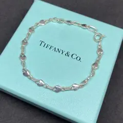希少 TIFFANY ティファニー パフハート ブレスレット ティファニー パフハート ブレスレット 925 10.9g シルバー