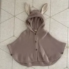 tete a tete ウサギ耳付きポンチョ