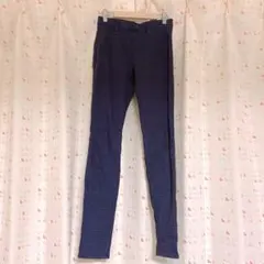 UNIQLO ウルトラストレッチジーンズ ネイビー×ブラック チェック柄 S