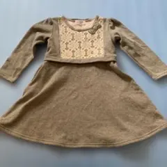 WILL MERY 長袖ワンピース 100cm 裏起毛