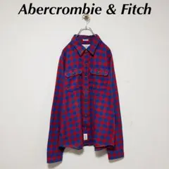 古着・アバクロ・ネルシャツ・風合い◎・ワンポイントロゴ・1557