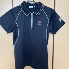FILA ブラック 半袖ポロシャツ