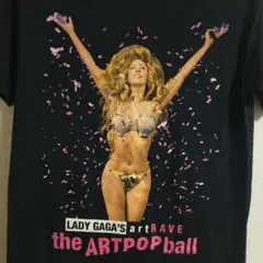 美品　Lady Gaga レディガガ　ARTPOP Ball　Tシャツ　黒　Ｓのサムネイル