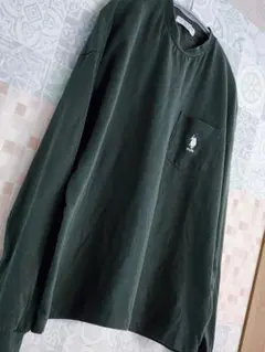 【U.S.POLO ASSN.】 ダークグリーン メンズ長袖Tシャツ M