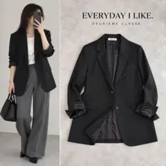 美品】EVERYDAY I LIKE. ダブルジャケット 濃紺 ネイビー 38 - メルカリ