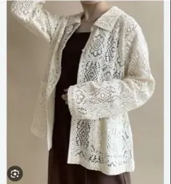 w closet レースパイピングシャツカーデのサムネイル