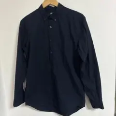 UNIQLO 長袖ブロードシャツ ネイビー M