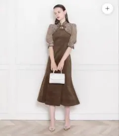 Leja 花柄ボレロセットアップマーメイドワンピースドレス