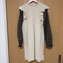 フリル付きロングワンピース*͈ᴗ͈ˬᴗ͈ෆ フェアリーグランジ