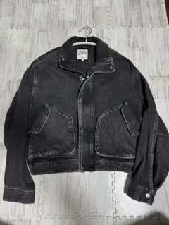 ZARA ブラック デニムジャケット S