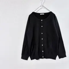 グラシア ハニーズ カーディガン カーデガン ビジューボタン ブラック Lサイズ