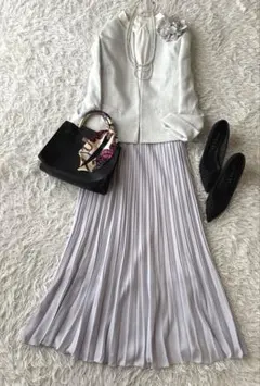 美品♡アンタイトル ツイードジャケット セットアップ L 入学式 セレモニー