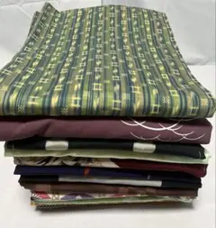 p*）様 ま-590 着物　斬新な柄　袷　素材色々　まとめ売り　12枚