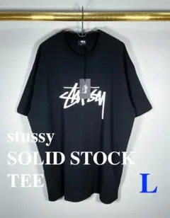 ★新品/海外限定/stussy/SOLID STOCK Tシャツ/B/Lサイズ★