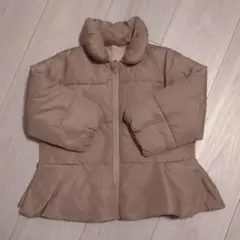 ベージュ 中綿コート 95cm