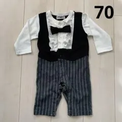 フォーマル　タキシード風ロンパース 70 男の子
