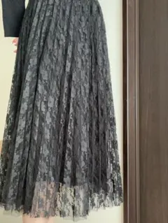 MAJESTIC LEGON 黒レースロングスカート