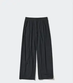 ユニクロ　ウルトラストレッチエアリズムワイドパンツ　LサイズBLACK