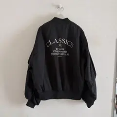 MOUSSY バック刺繍 MA-1 ジャケット