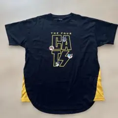 【美品】graniph サイドガゼット　フォーキャッツ刺繍Tシャツ M