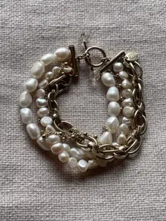 LOHME】 Pearl Mix Chain Bracelet/SV☆エテ - メルカリ
