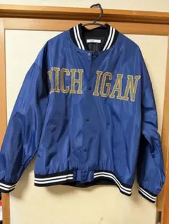 MICHIGAN スタジャン ネイビー