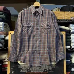 70s vintage Levi's リーバイス 襟芯入り チェックシャツ