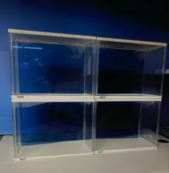 GEX ガラス水槽 小型4個セット新品蓋付