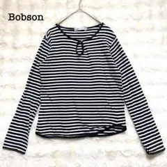 Bobson International-J ボーダーカットソー　白　黒　【M】のサムネイル