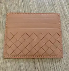 Bottega Veneta イントレチャート　カードケース　ベージュ系