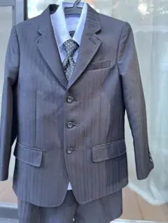 グレー ストライプ スーツ セット