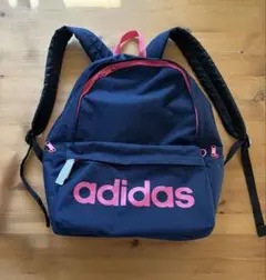 adidas アディダス　リュック　ネイビー　ピンク