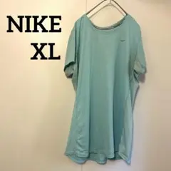 【人気】NIKE ナイキ DRI-FIT ランニング Tシャツ XL 水色