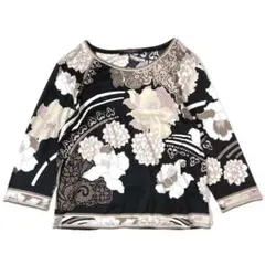 LEONARD レオナール ニット ドッキングシャツ 花柄 42 LL - メルカリ