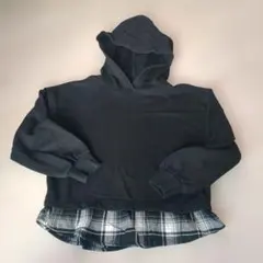 GAP KIDS パーカー 130cm チェック柄裾