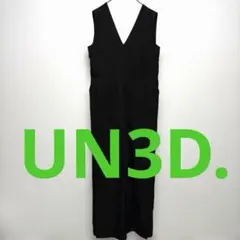 UN3D. ブラックサロペット 38 2026年最新】UN3D. カラー：ブラック系 レディース サロペット